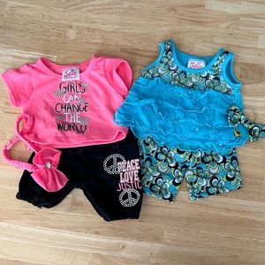 Set of 2 Build-A-Bear Justice Outfits with Accessories